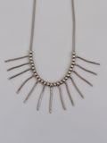 925 fringe bean necklace