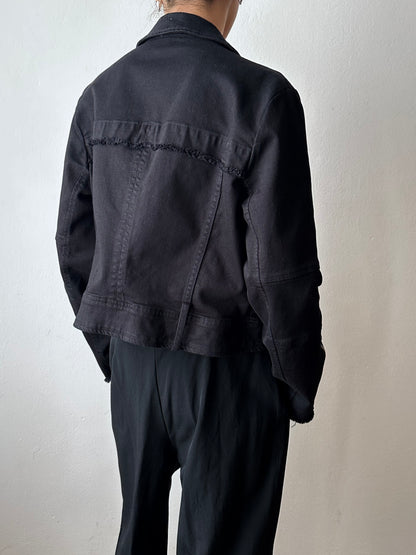 HELMUT LANG cotton biker jacket made in USA