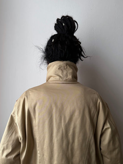 1980's Mouton Jacket France French 80年代  Vintage Toto Praha Vintage clothing store Antique shop 80年代 フランス古着 ユーロ古着 プラハ 古着屋 古着 古着卸 フランス買い付け ムートン ショールカラー Chevignon