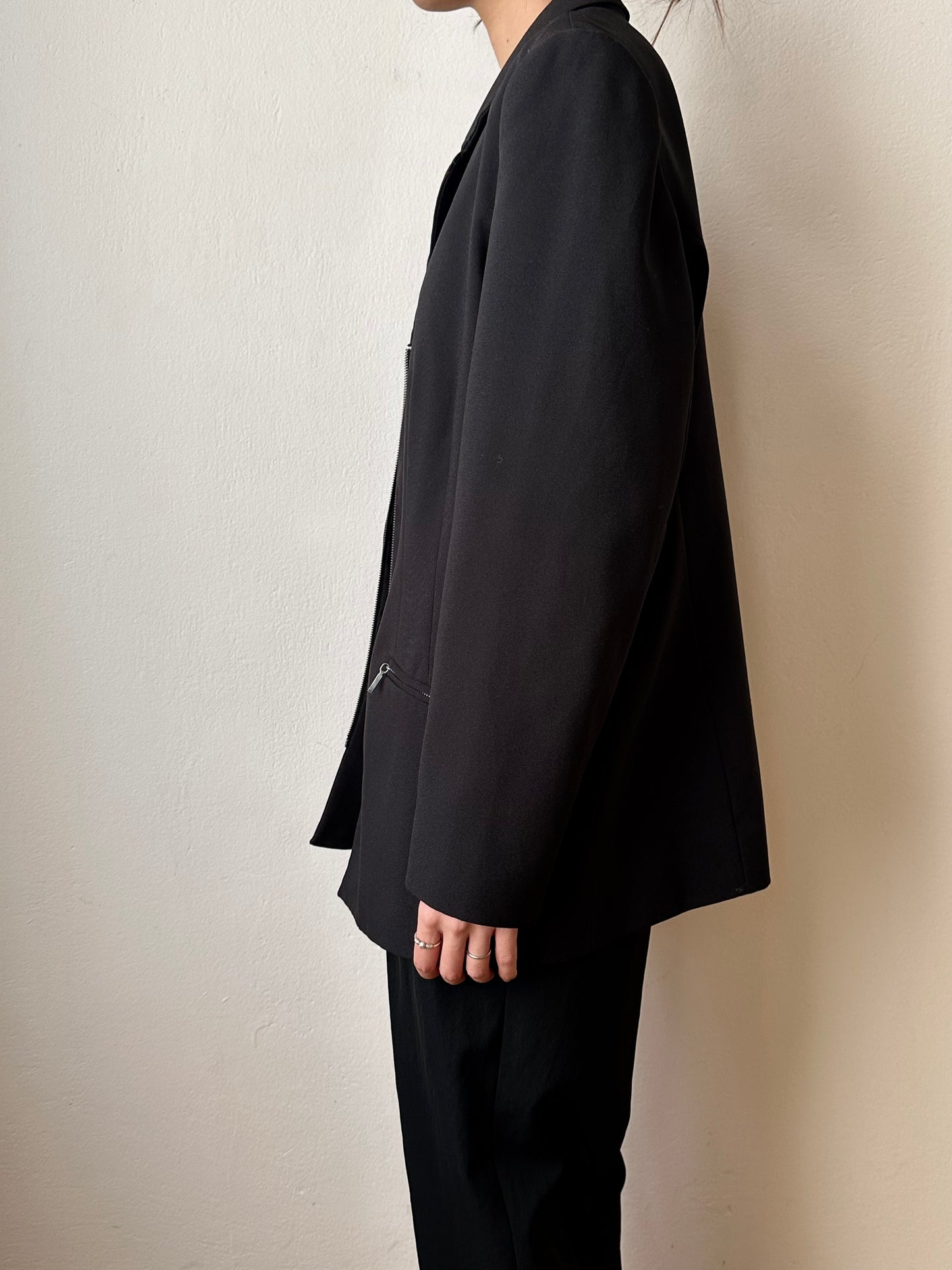 80s German zip-up tailored jacket