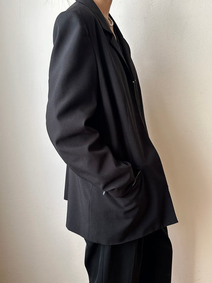 80s German zip-up tailored jacket