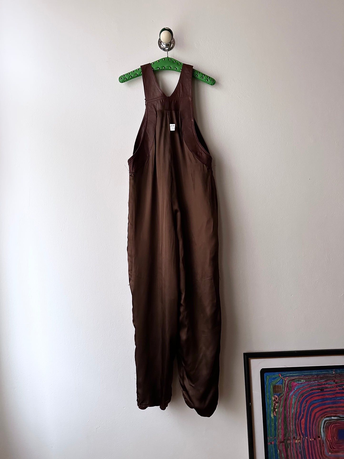 Scandinavian workwear leather overalls