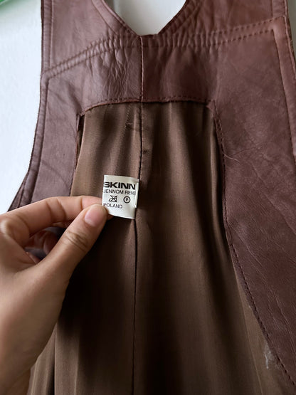 Scandinavian workwear leather overalls