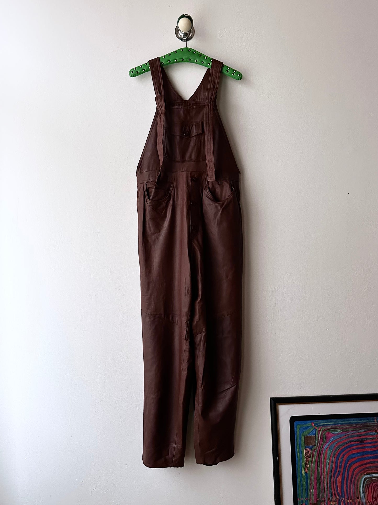 Scandinavian workwear leather overalls