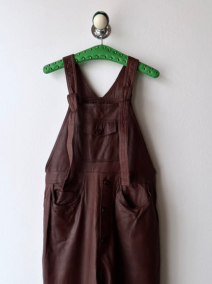 Scandinavian workwear leather overalls