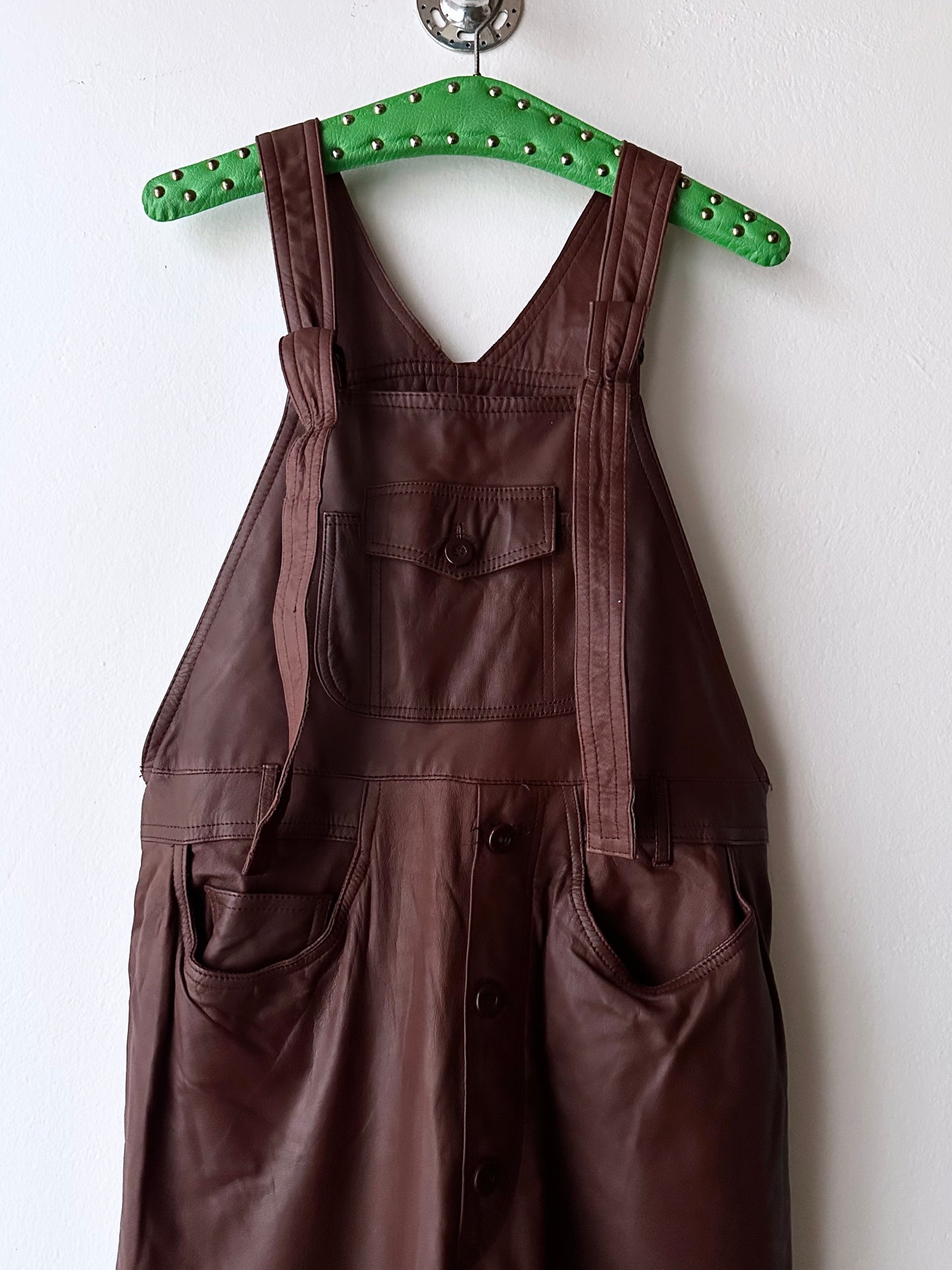Scandinavian workwear leather overalls