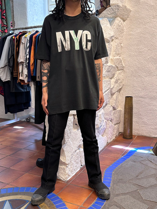 NYC ニューヨーク Tee Tシャツ T-shirt 1990's 90's 90年代 Toto Praha Prague Vintage clothing store Antique shop プラハ 古着屋 古着 イタリア製 ユーロ古着 アンティークショップ ヨーロッパ古着 古着卸