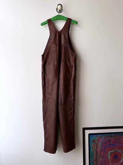 Scandinavian workwear leather overalls