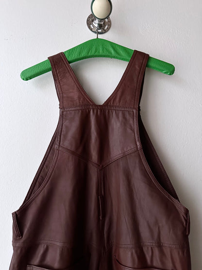 Scandinavian workwear leather overalls