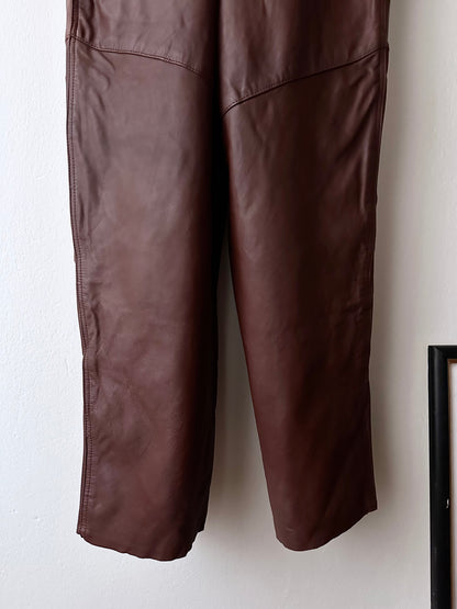 Scandinavian workwear leather overalls