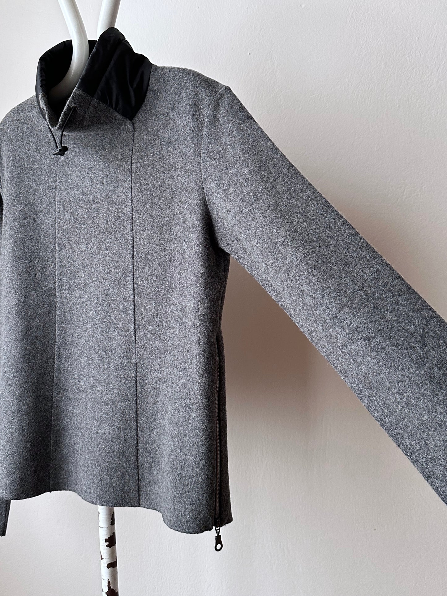 marithe + francois girbaud wool/nylon smock