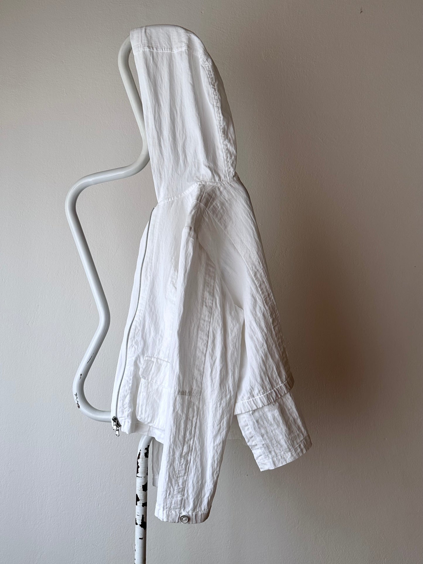 carlo colucci linen nylon jacket