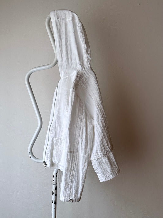 carlo colucci linen nylon jacket