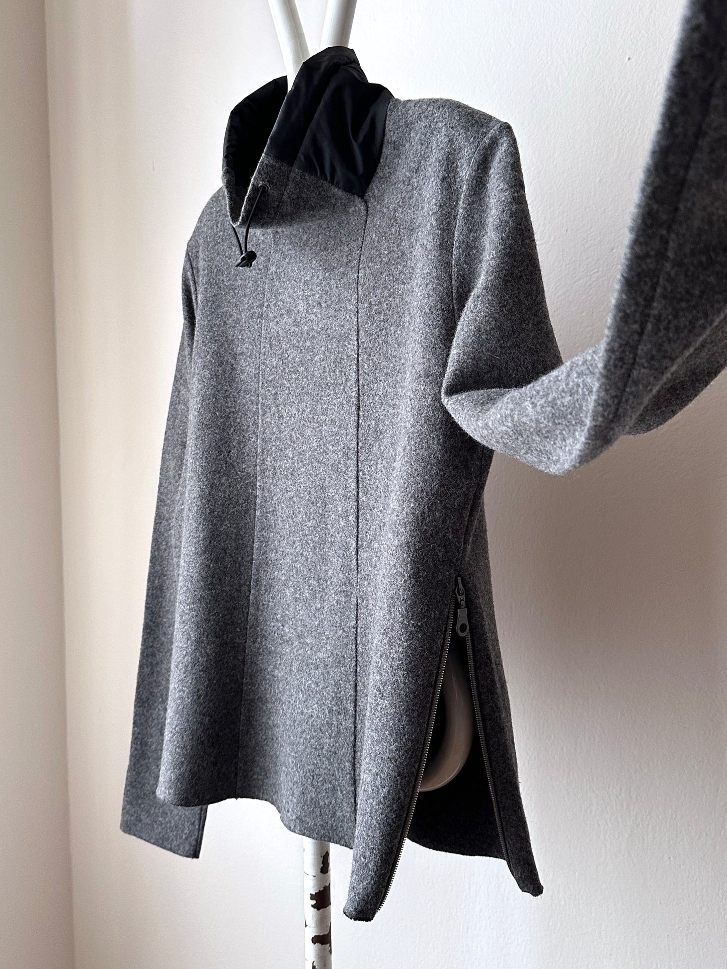 marithe + francois girbaud wool/nylon smock