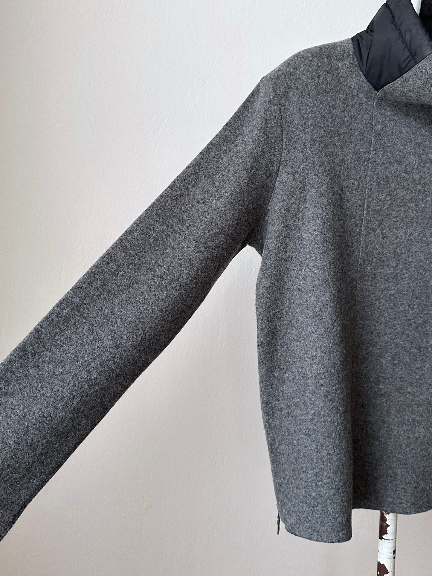 marithe + francois girbaud wool/nylon smock