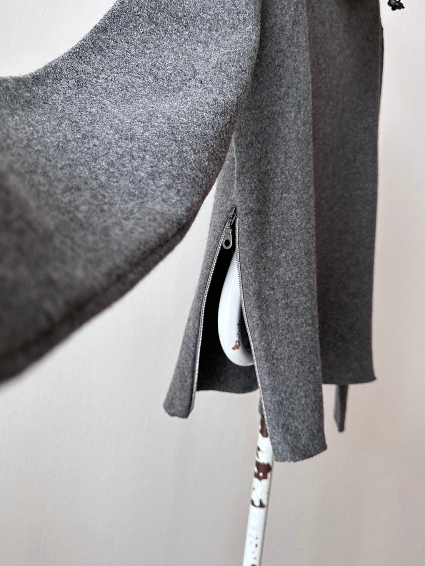 marithe + francois girbaud wool/nylon smock