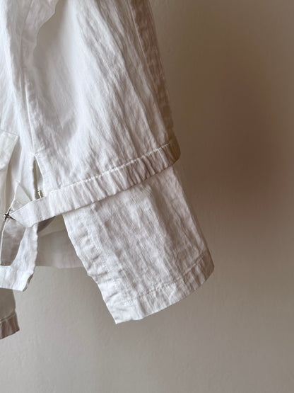 carlo colucci linen nylon jacket