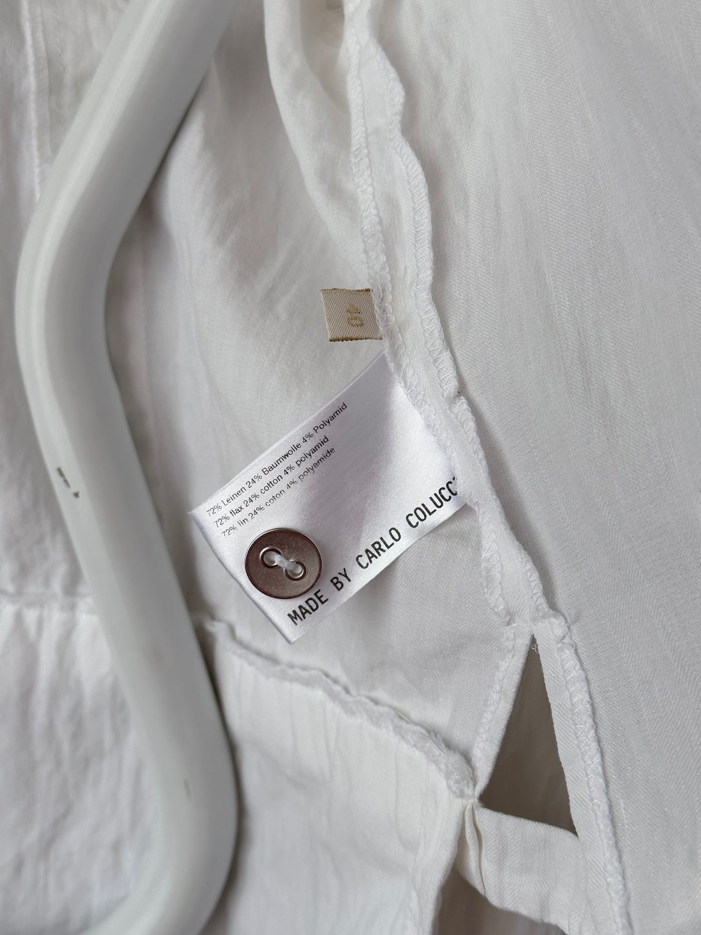 carlo colucci linen nylon jacket