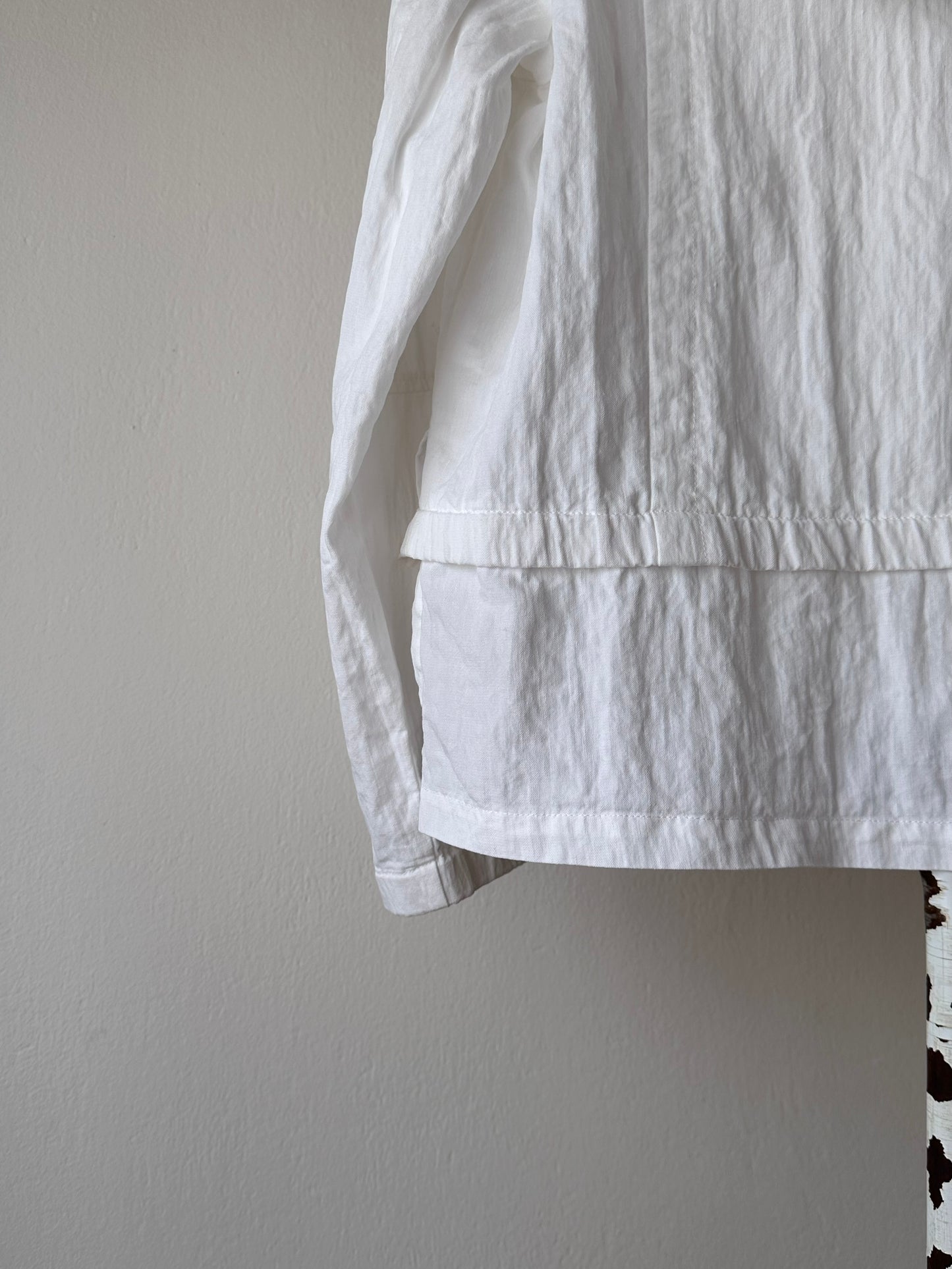 carlo colucci linen nylon jacket