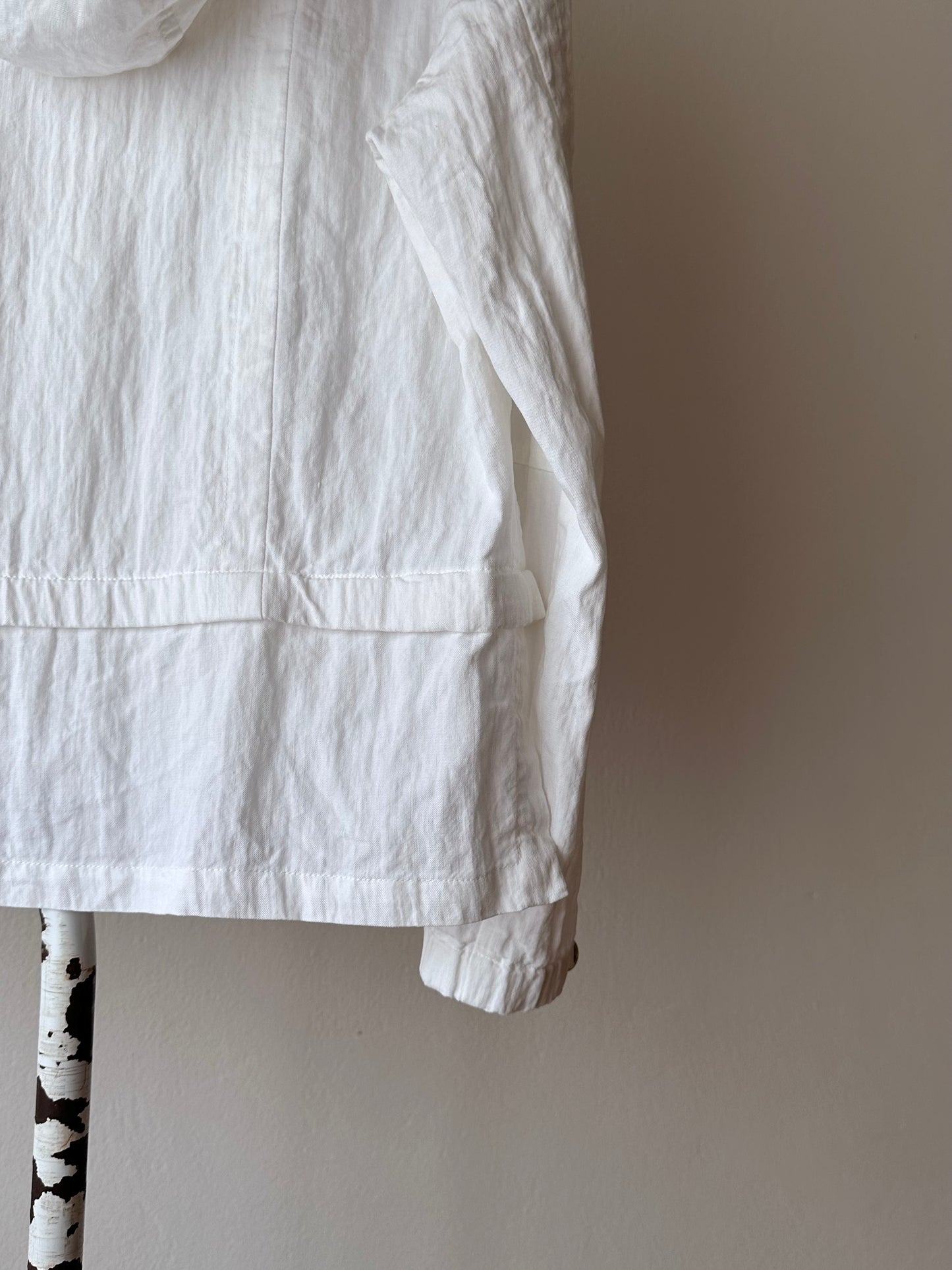 carlo colucci linen nylon jacket