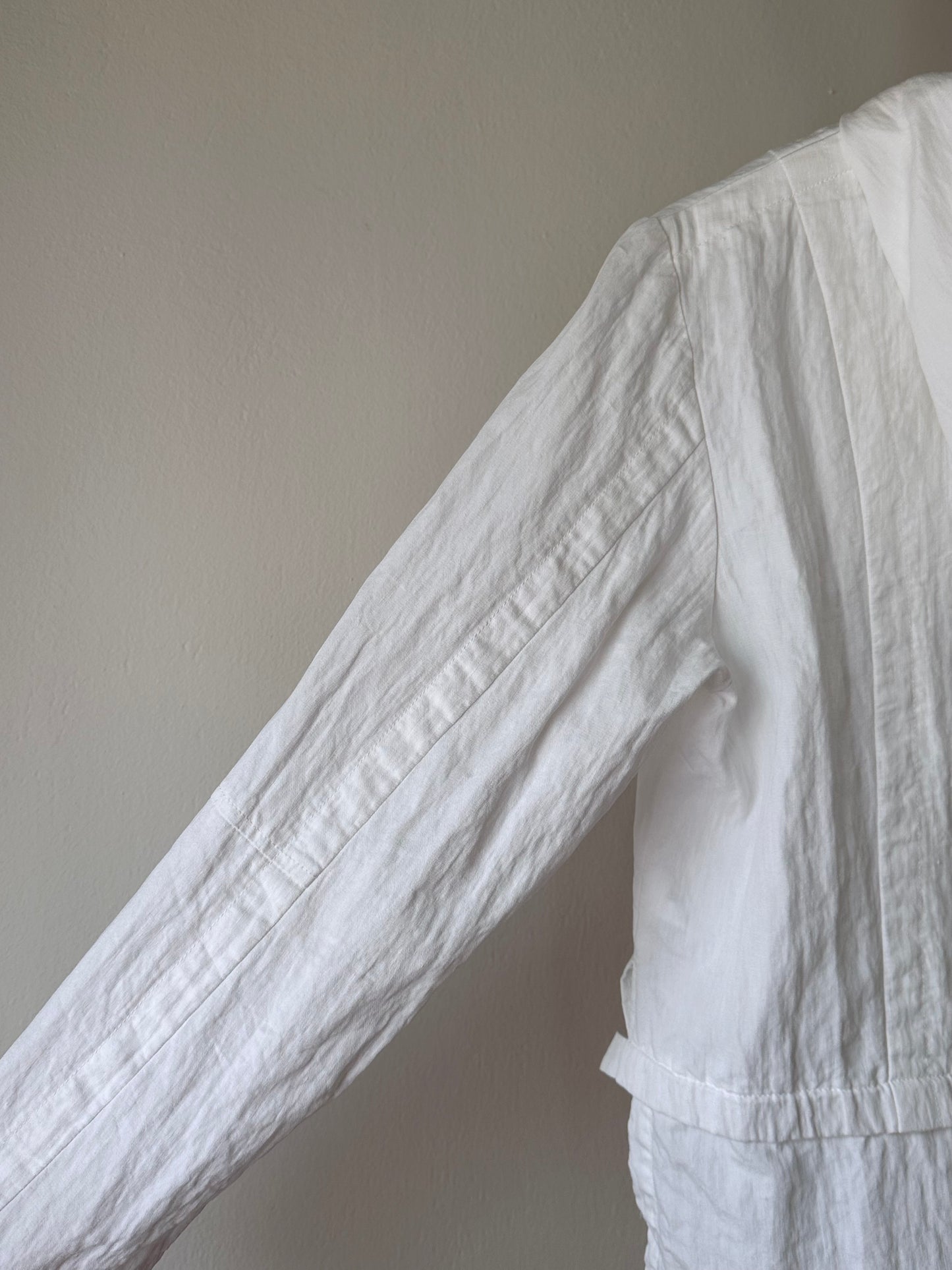 carlo colucci linen nylon jacket