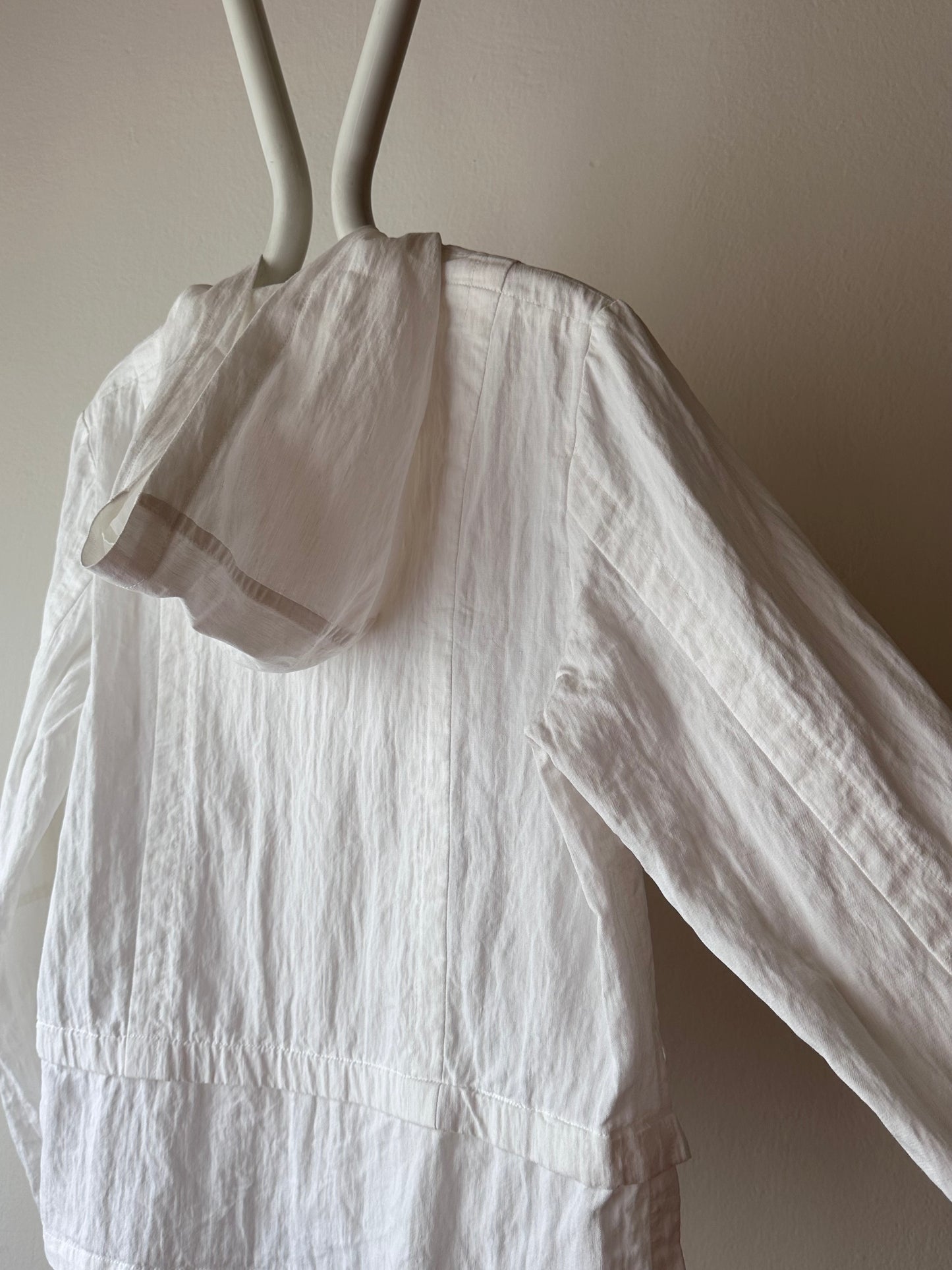 carlo colucci linen nylon jacket