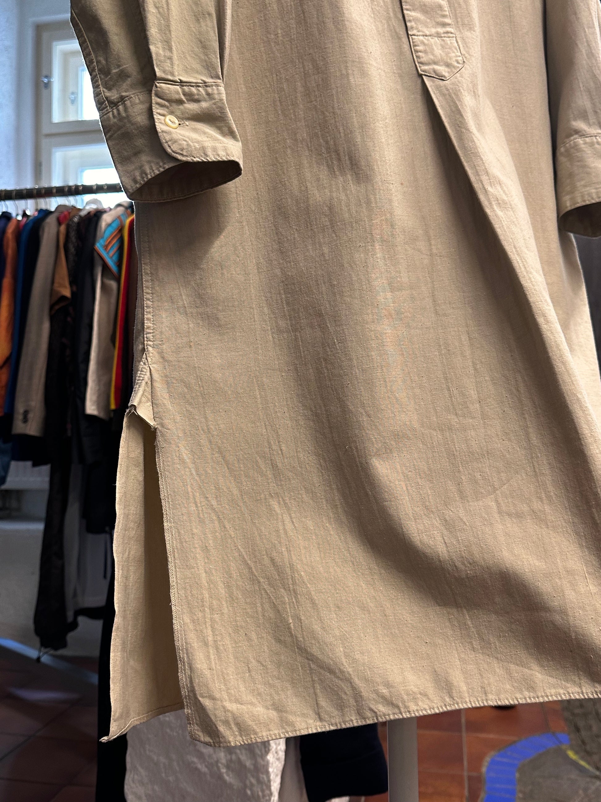 1960's 60年代 German Army Nightshirt Sleeping shirt Pajama shirt Pijama shirt パジャマシャツ スリーピング ドイツ軍 ドイツミリタリー Rare レア Toto Vintage clothing store Antique shop Vintage clothing shop Praha Prague 古着屋 アンティークショップ プラハ ユーロミリタリー ユーロ古着 ヨーロッパ古着 ヨーロッパミリタリー 古着卸