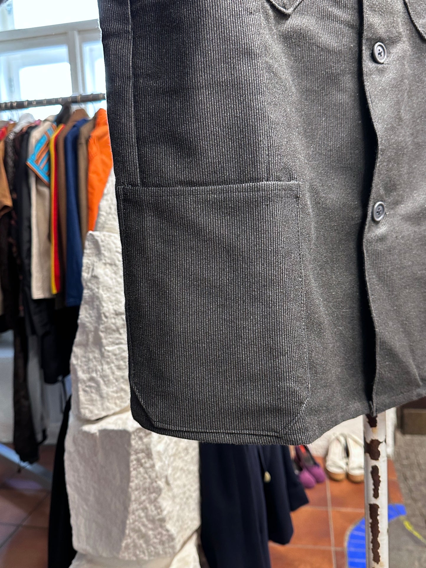 1960's 60年代 Work Jacket Cotton pique Dead stock Toto Vintage clothing store Antique shop Vintage clothing shop Praha Prague コットン ピケ 古着屋 アンティークショップ プラハ ユーロワーク ユーロ古着 ヨーロッパ古着 古着卸