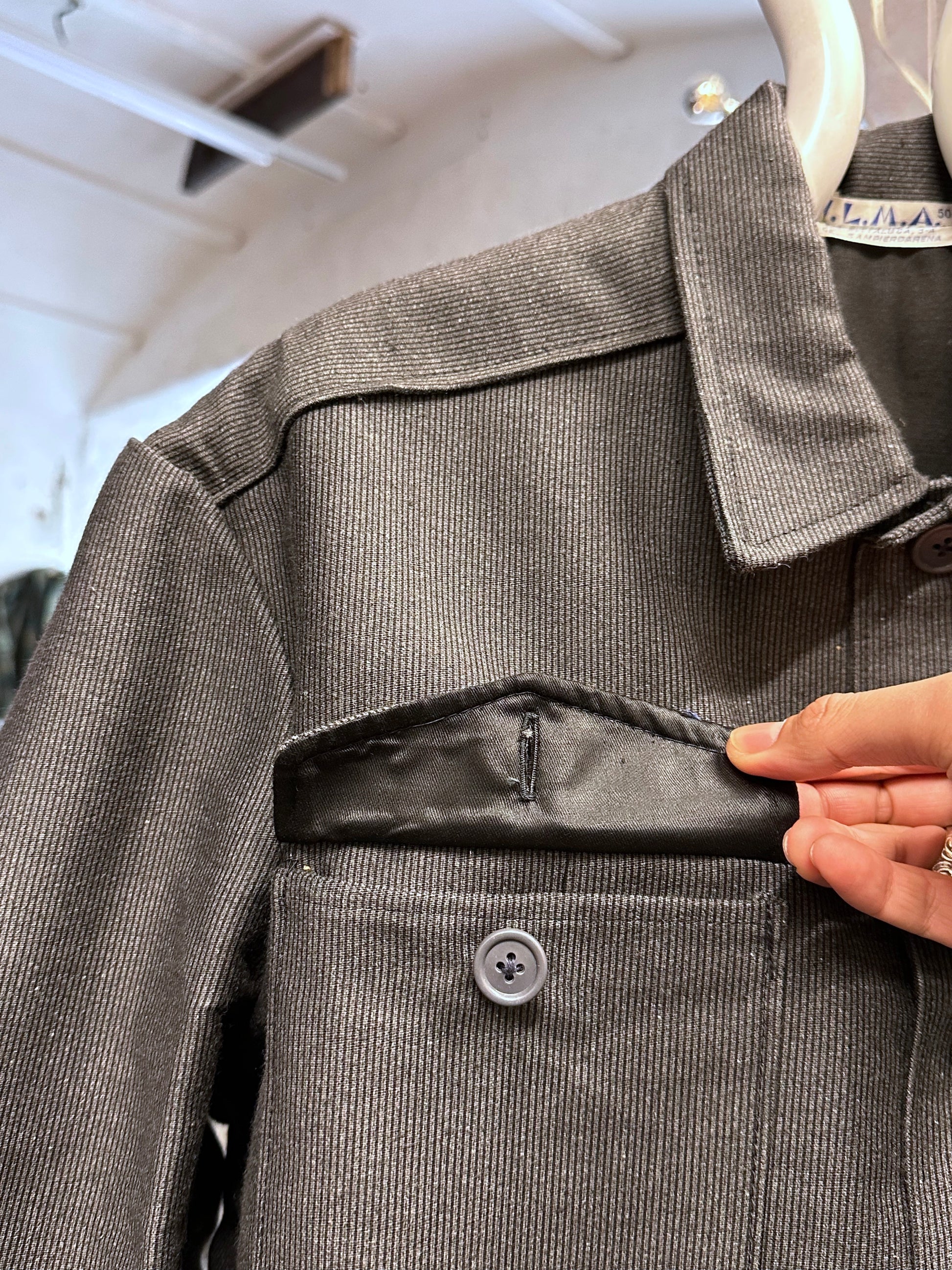 1960's 60年代 Work Jacket Cotton pique Dead stock Toto Vintage clothing store Antique shop Vintage clothing shop Praha Prague コットン ピケ 古着屋 アンティークショップ プラハ ユーロワーク ユーロ古着 ヨーロッパ古着 古着卸