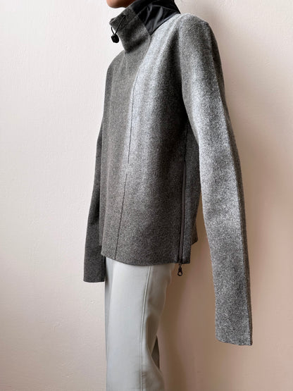 marithe + francois girbaud wool/nylon smock