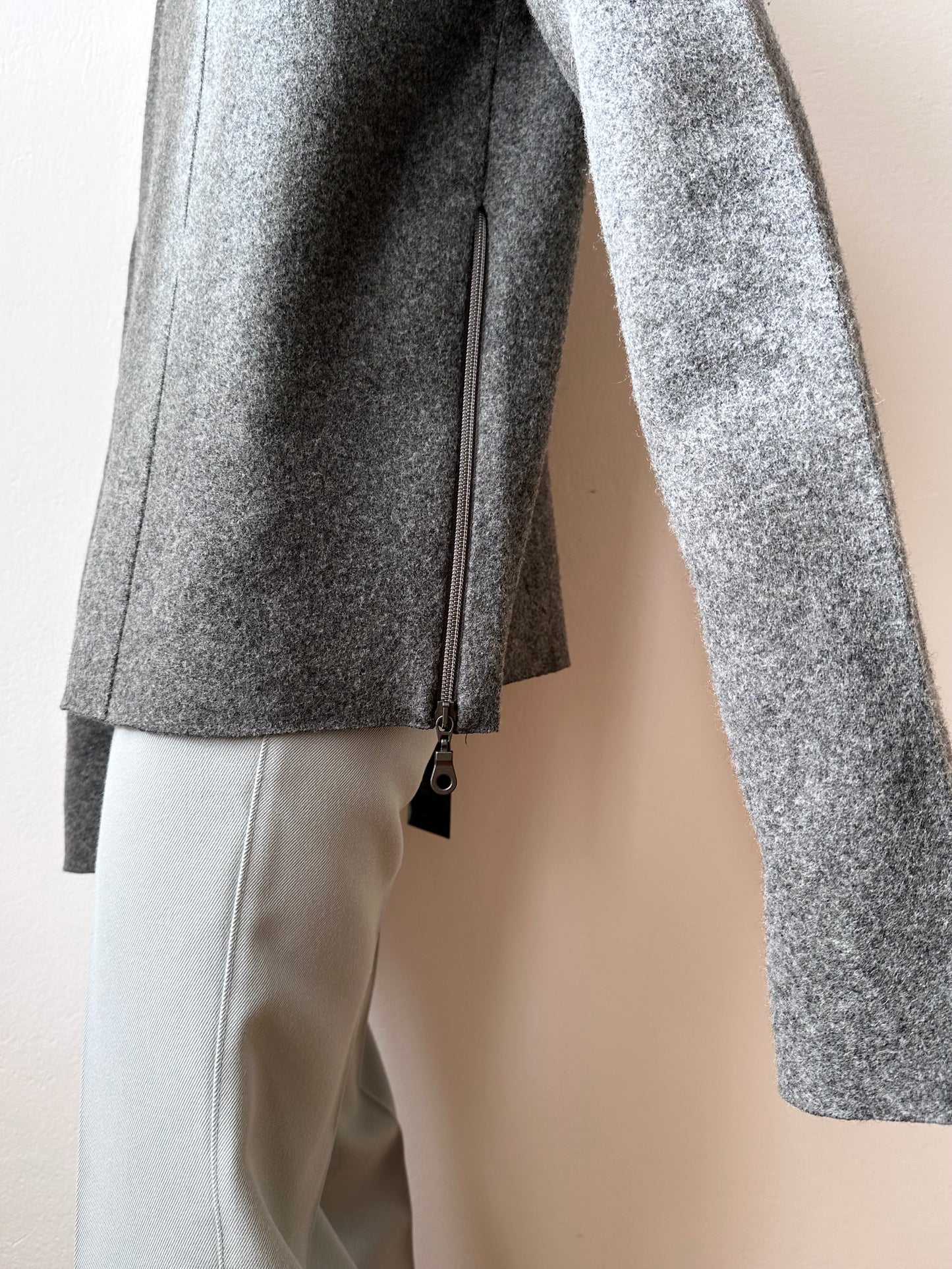 marithe + francois girbaud wool/nylon smock