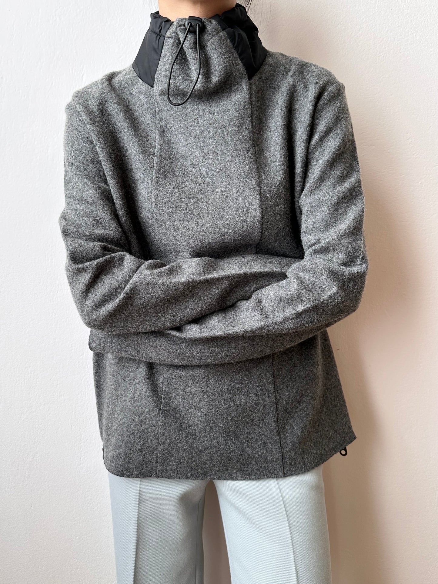 marithe + francois girbaud wool/nylon smock