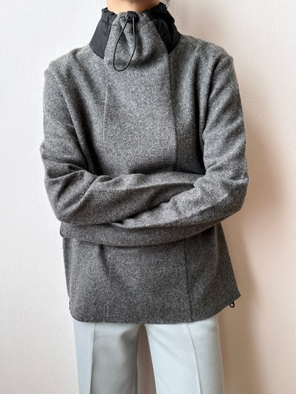 marithe + francois girbaud wool/nylon smock