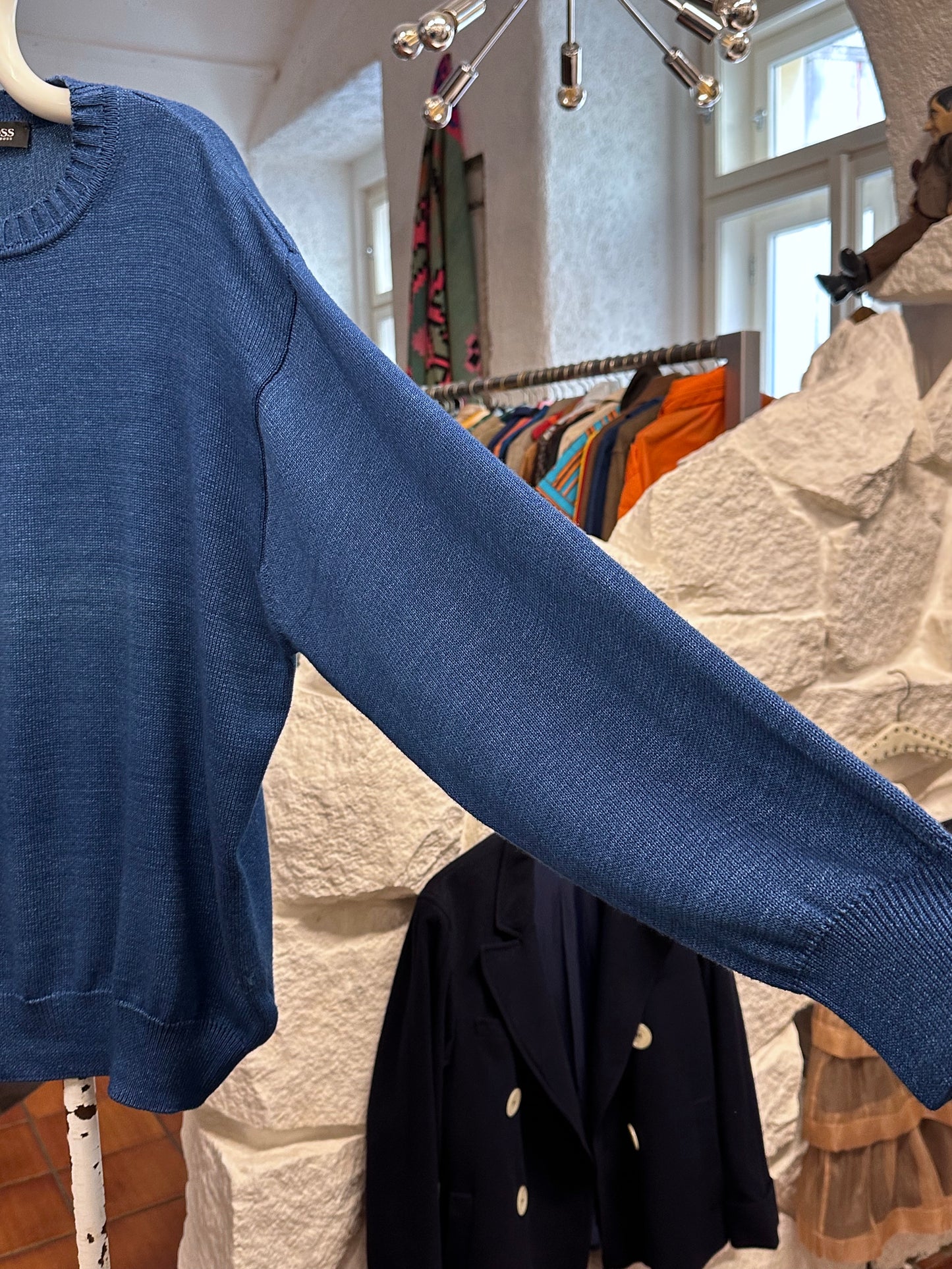 HUGO BOSS COTTON JUMPER MADE IN ITALY