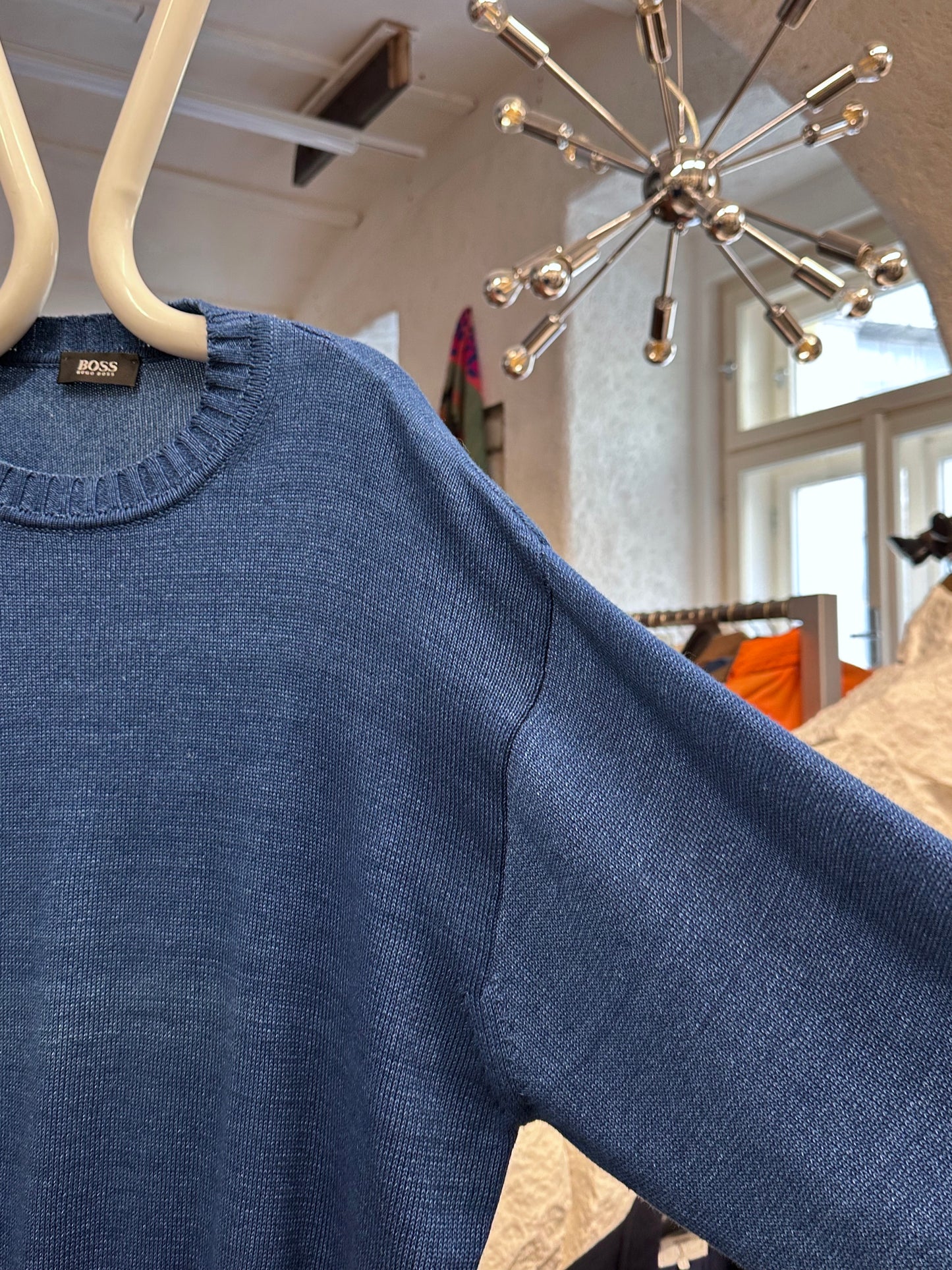 HUGO BOSS COTTON JUMPER MADE IN ITALY