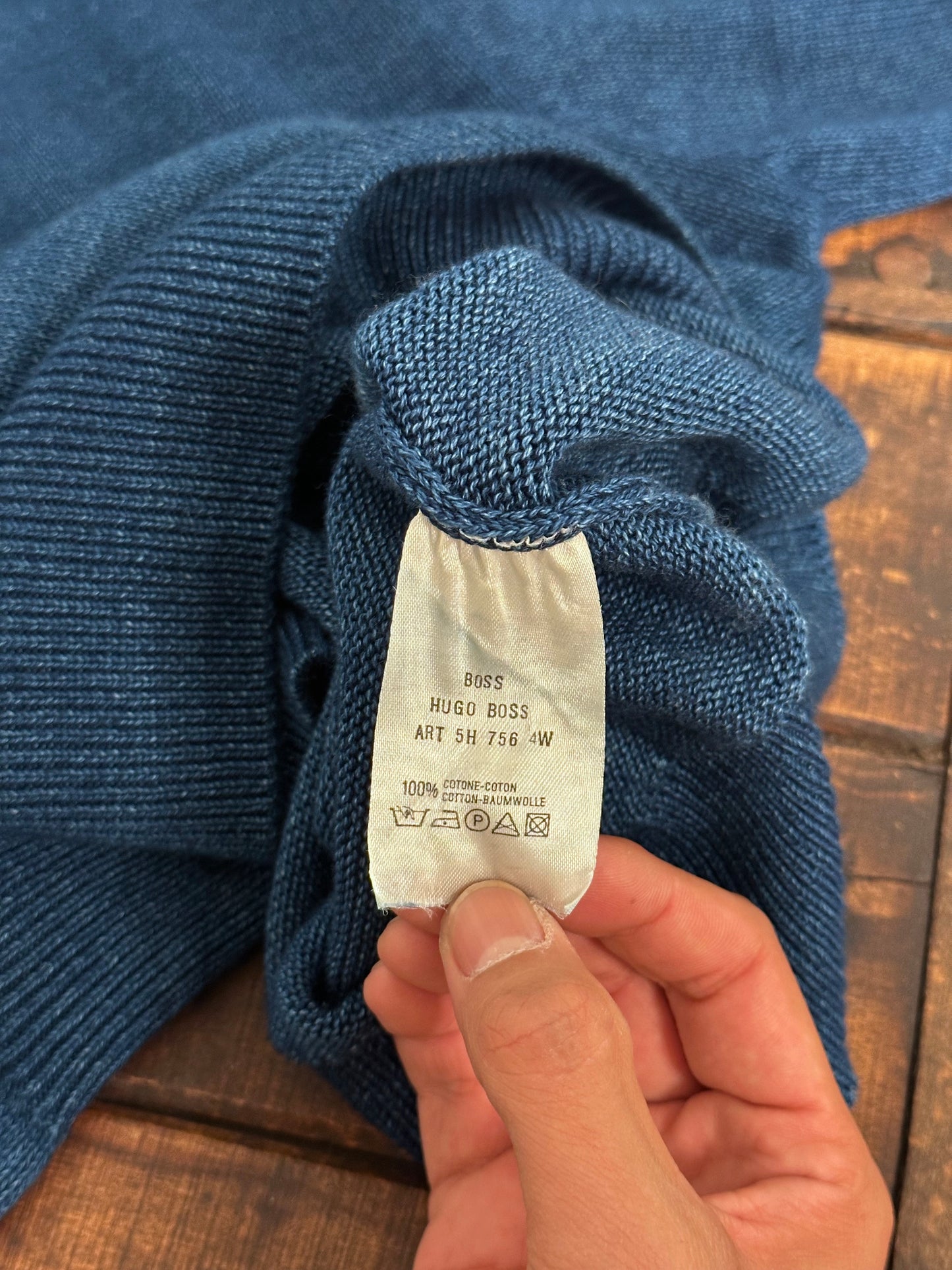 HUGO BOSS COTTON JUMPER MADE IN ITALY