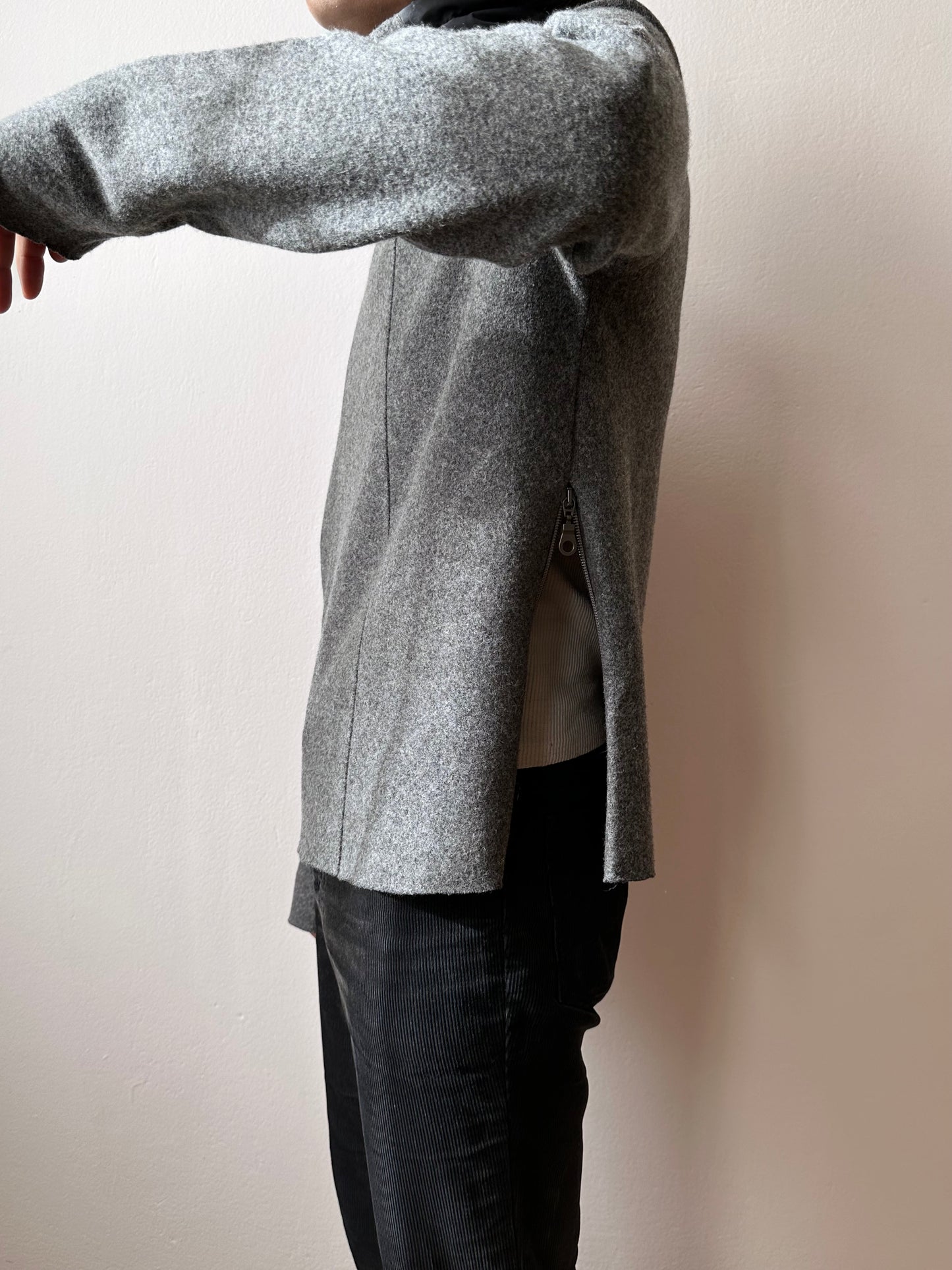 marithe + francois girbaud wool/nylon smock
