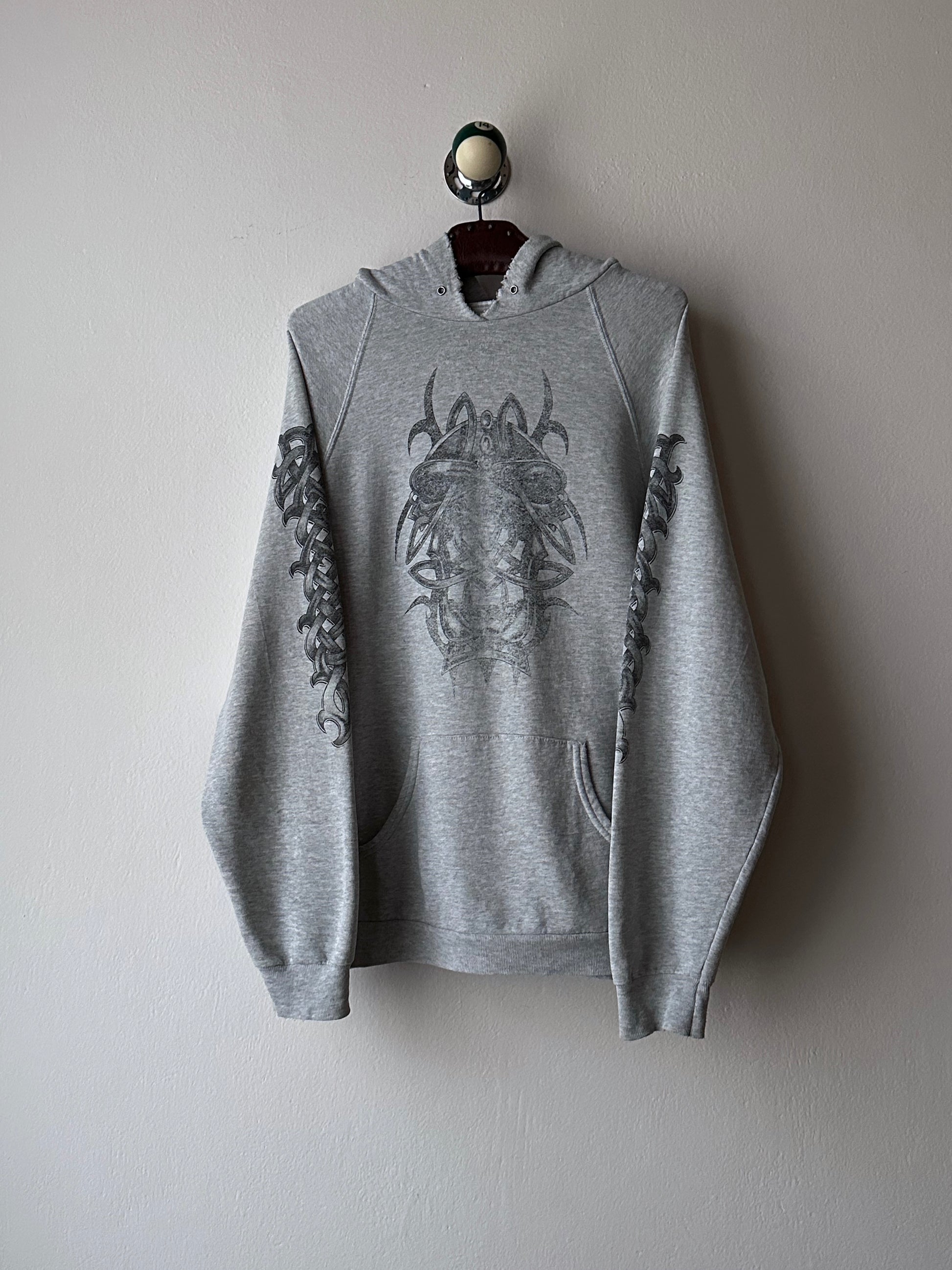 90's Hoodie Grey パーカーフーディー  90年代 Vintage ヴィンテージ Toto Praha Antique shop Vintage clothing store Prague 古着屋 アンティークショップ ユーロ古着 ヨーロッパ古着 古着卸