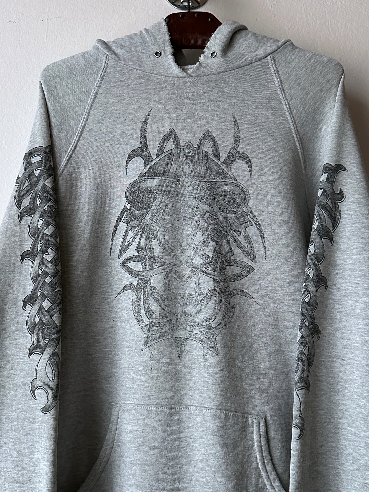 90's Hoodie Grey パーカーフーディー  90年代 Vintage ヴィンテージ Toto Praha Antique shop Vintage clothing store Prague 古着屋 アンティークショップ ユーロ古着 ヨーロッパ古着 古着卸