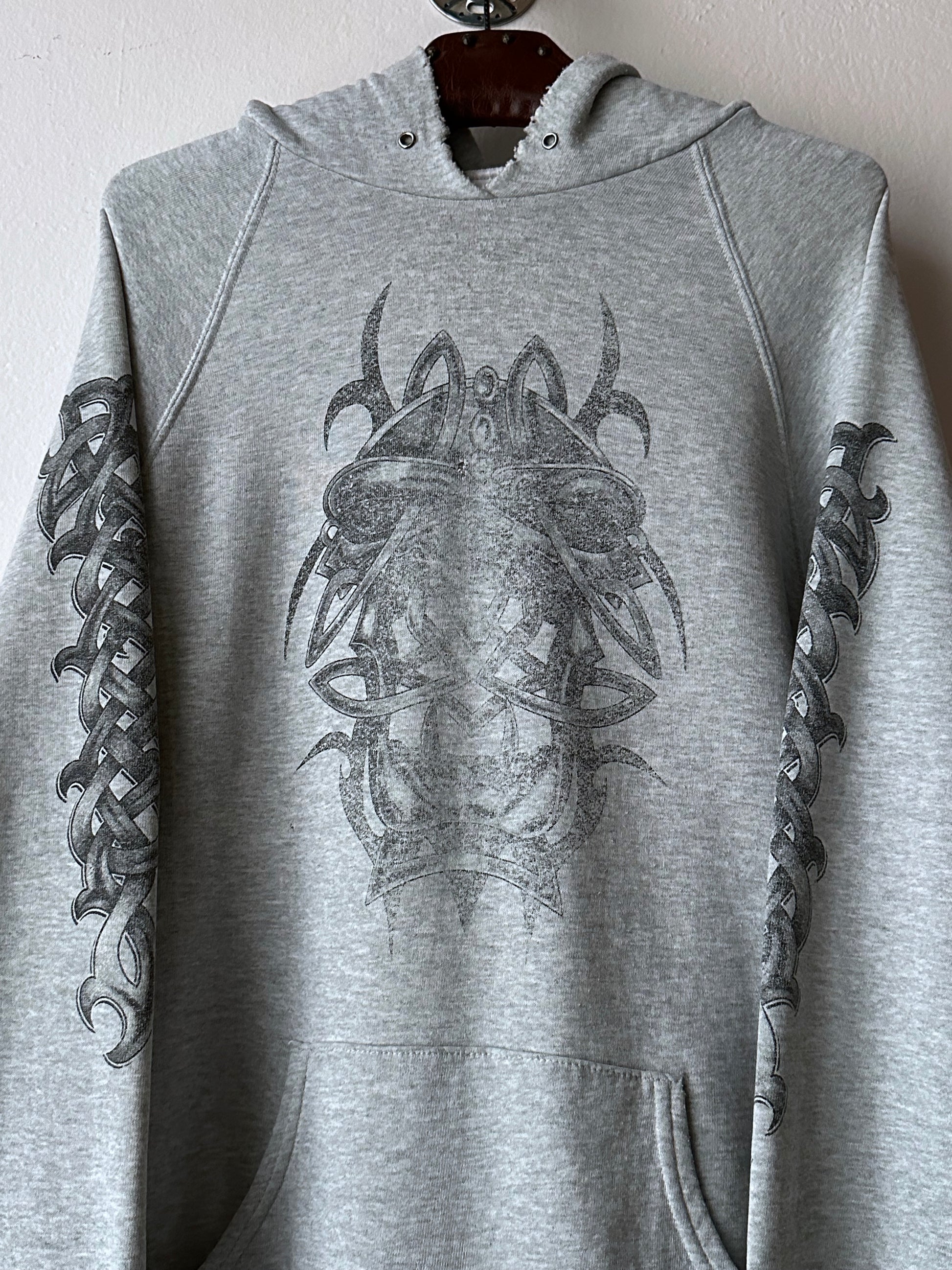 90's Hoodie Grey パーカーフーディー  90年代 Vintage ヴィンテージ Toto Praha Antique shop Vintage clothing store Prague 古着屋 アンティークショップ ユーロ古着 ヨーロッパ古着 古着卸