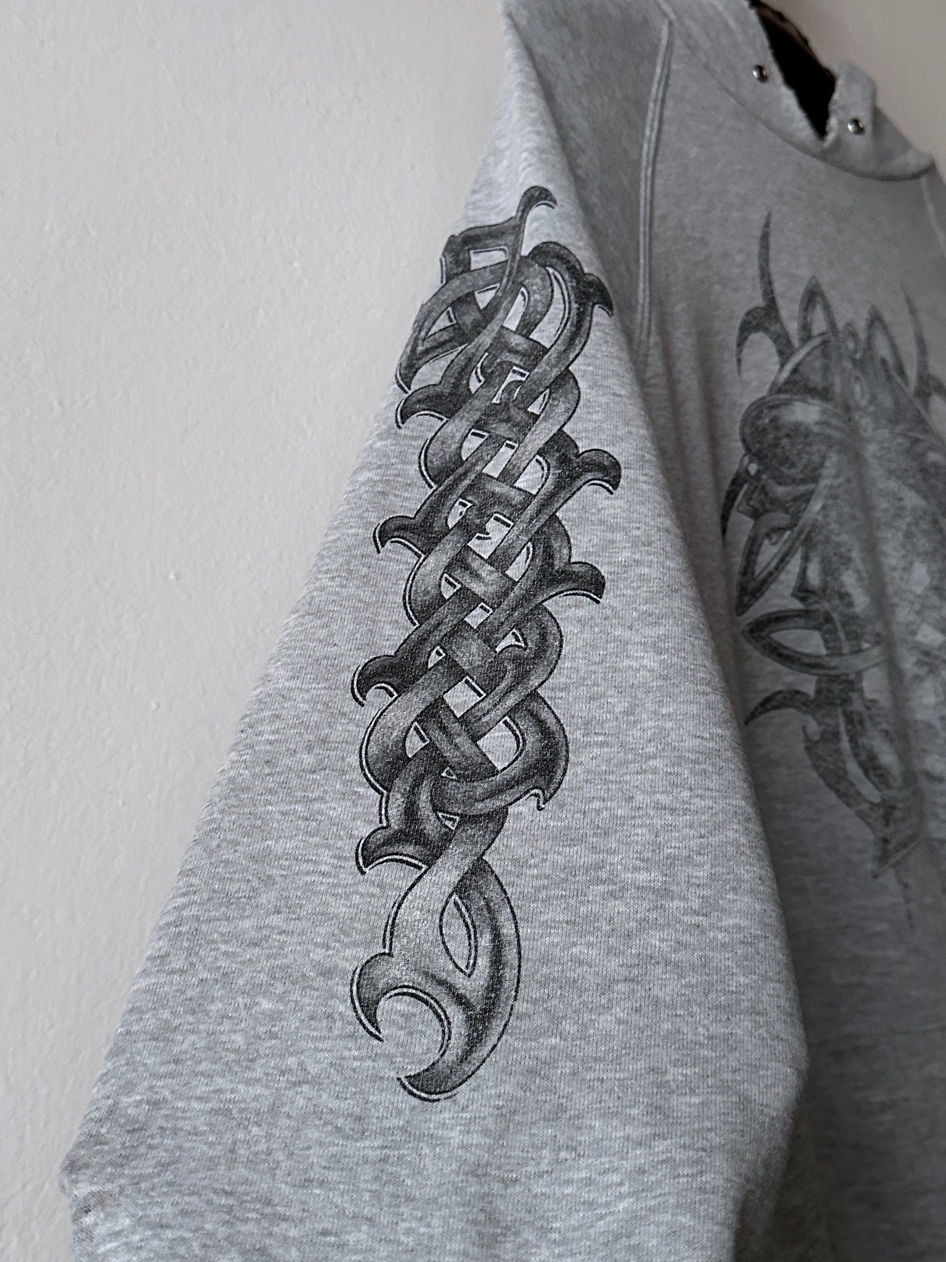 90's Hoodie Grey パーカーフーディー  90年代 Vintage ヴィンテージ Toto Praha Antique shop Vintage clothing store Prague 古着屋 アンティークショップ ユーロ古着 ヨーロッパ古着 古着卸