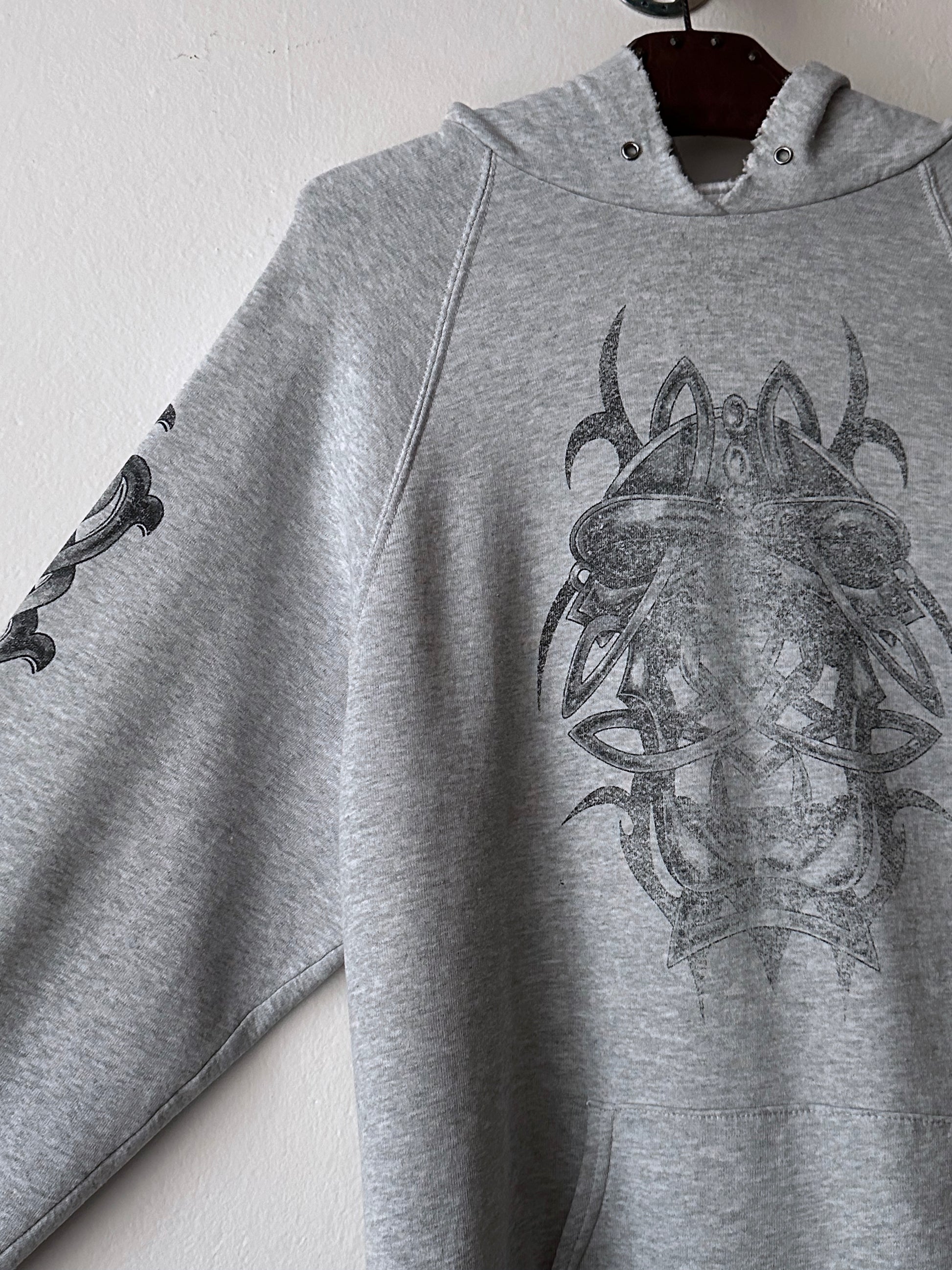 90's Hoodie Grey パーカーフーディー  90年代 Vintage ヴィンテージ Toto Praha Antique shop Vintage clothing store Prague 古着屋 アンティークショップ ユーロ古着 ヨーロッパ古着 古着卸