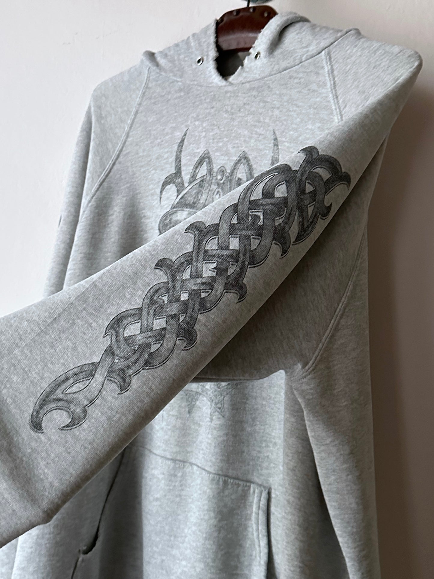 90's Hoodie Grey パーカーフーディー  90年代 Vintage ヴィンテージ Toto Praha Antique shop Vintage clothing store Prague 古着屋 アンティークショップ ユーロ古着 ヨーロッパ古着 古着卸