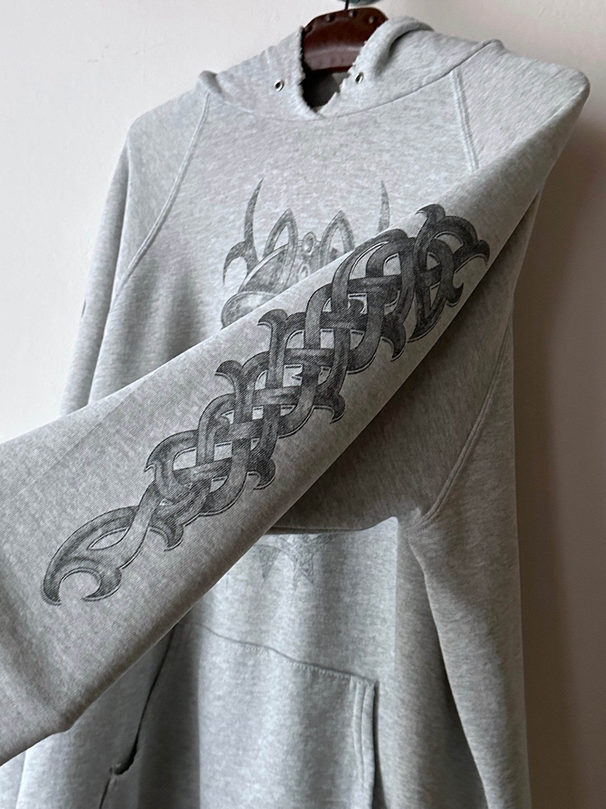 90's Hoodie Grey パーカーフーディー  90年代 Vintage ヴィンテージ Toto Praha Antique shop Vintage clothing store Prague 古着屋 アンティークショップ ユーロ古着 ヨーロッパ古着 古着卸