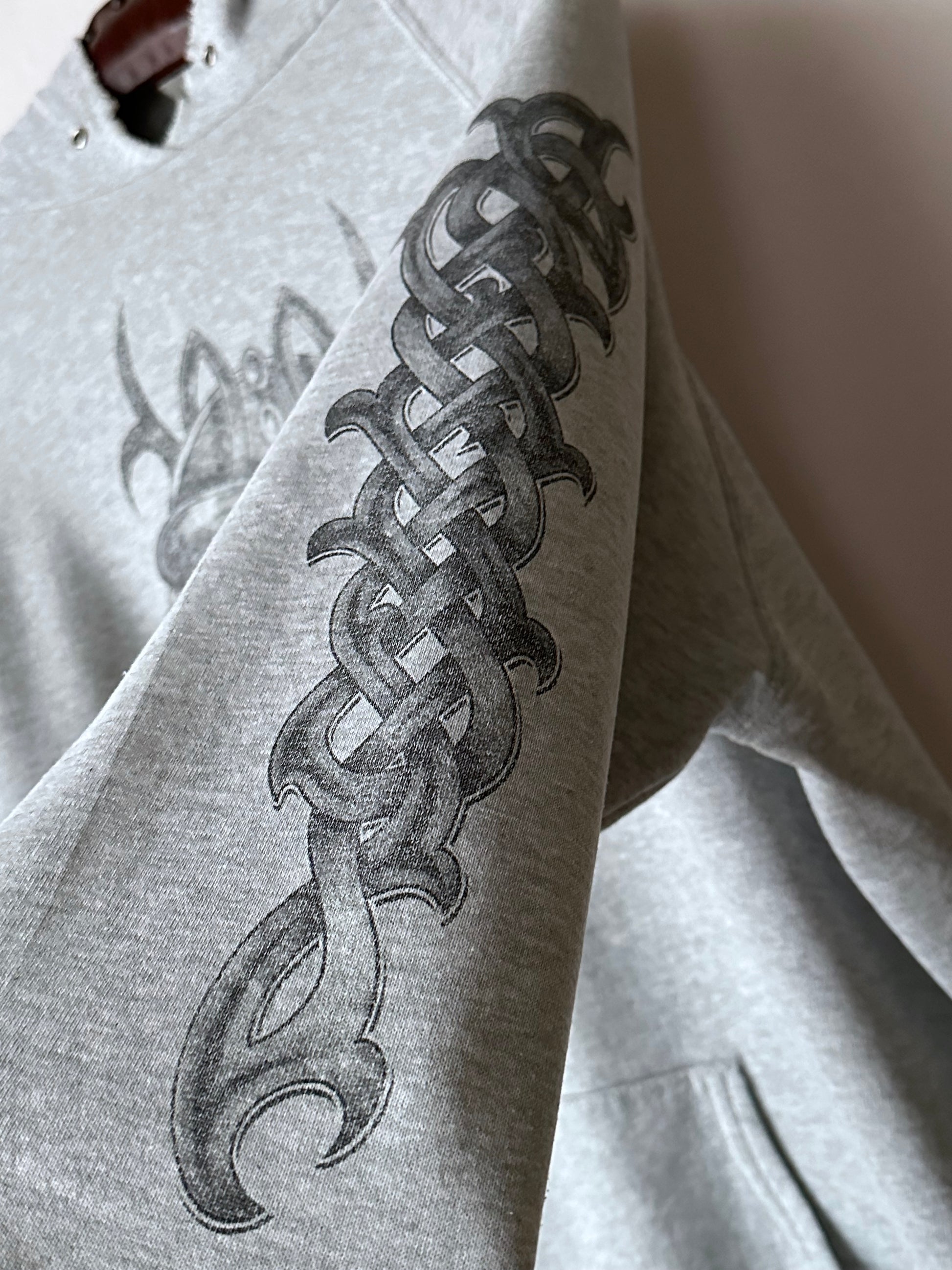 90's Hoodie Grey パーカーフーディー  90年代 Vintage ヴィンテージ Toto Praha Antique shop Vintage clothing store Prague 古着屋 アンティークショップ ユーロ古着 ヨーロッパ古着 古着卸