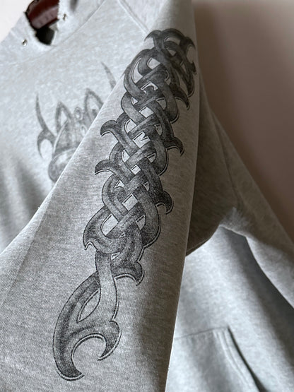 90's Hoodie Grey パーカーフーディー  90年代 Vintage ヴィンテージ Toto Praha Antique shop Vintage clothing store Prague 古着屋 アンティークショップ ユーロ古着 ヨーロッパ古着 古着卸