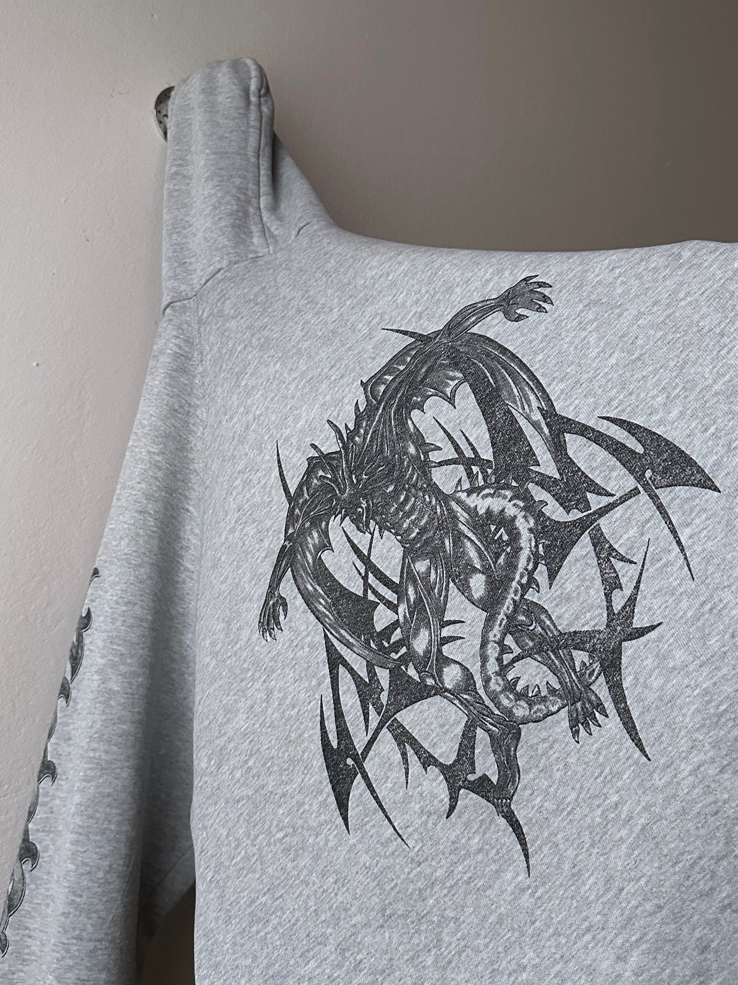 90's Hoodie Grey パーカーフーディー  90年代 Vintage ヴィンテージ Toto Praha Antique shop Vintage clothing store Prague 古着屋 アンティークショップ ユーロ古着 ヨーロッパ古着 古着卸