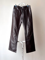 Vintage Leather pants trousers レザーパンツ Toto プラハ 古着屋 ヴィンテージ 古着 レザパン 70's 70年代 Made in Italy イタリア製 イタリア古着  ユーロ古着 ヨーロッパ古着 古着卸 Praha Prague Vintage store 