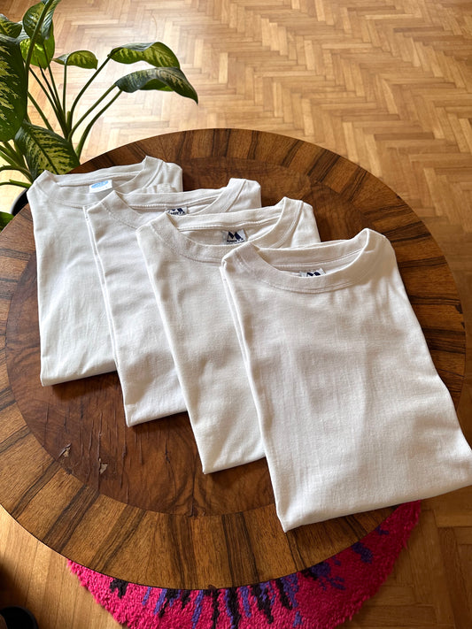 90s~ plain tee 4p set - L