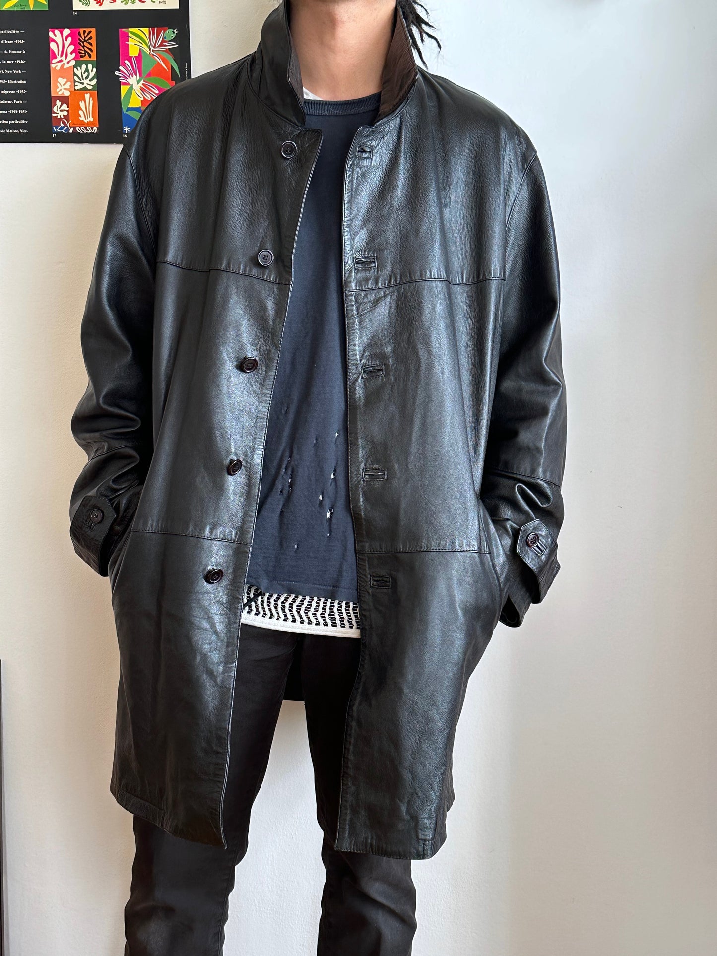 1990s Leather Coat
